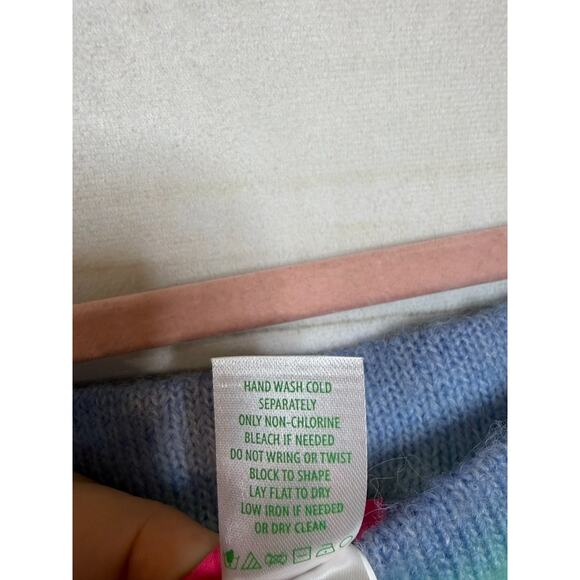 NWT LILLY PULITZER Wanetta Sweater Shorts XL Surf Blue Space Dye MSRP $118 - Picture 3 of 7